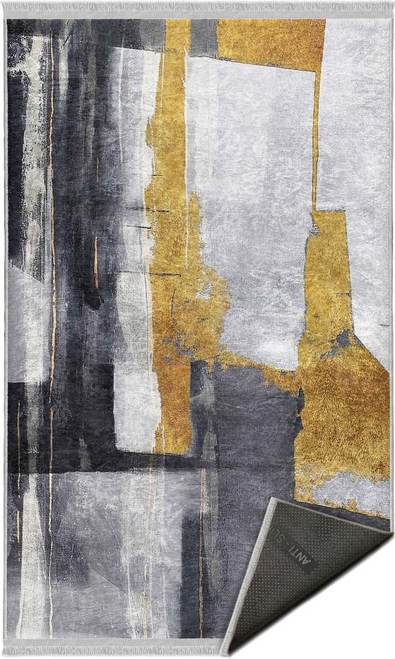 Žluto-šedý koberec 120x180 cm –