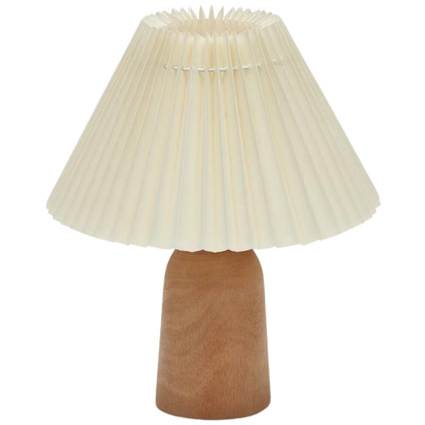 Béžová bavlněná stolní lampa Kave