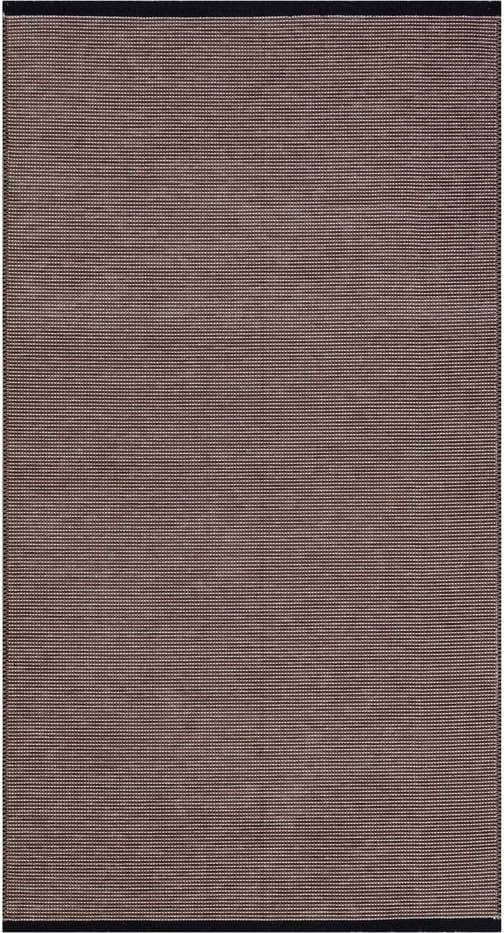 Hnědý pratelný koberec 180x120 cm