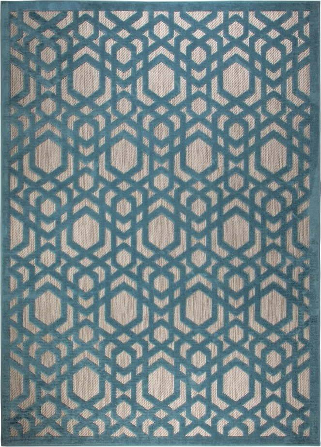 Modrý venkovní koberec 170x120 cm Oro