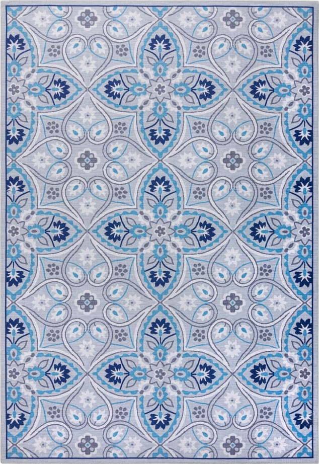 Modrý pratelný koberec 230x160 cm FOLD