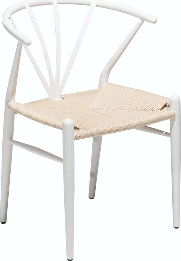 Bílá jídelní židle DAN–FORM
