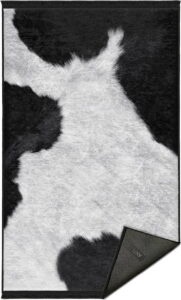 Bílo-černý koberec 160x230 cm –