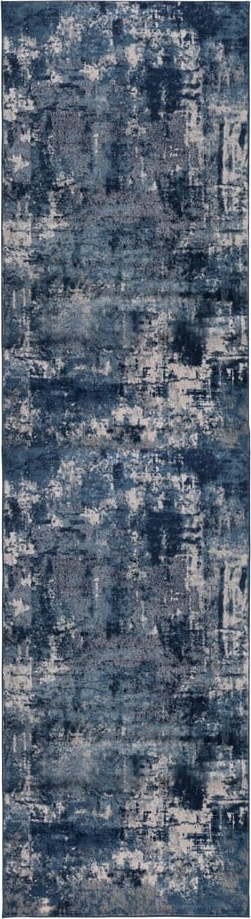 Modrý koberec běhoun 300x80 cm Cocktail
