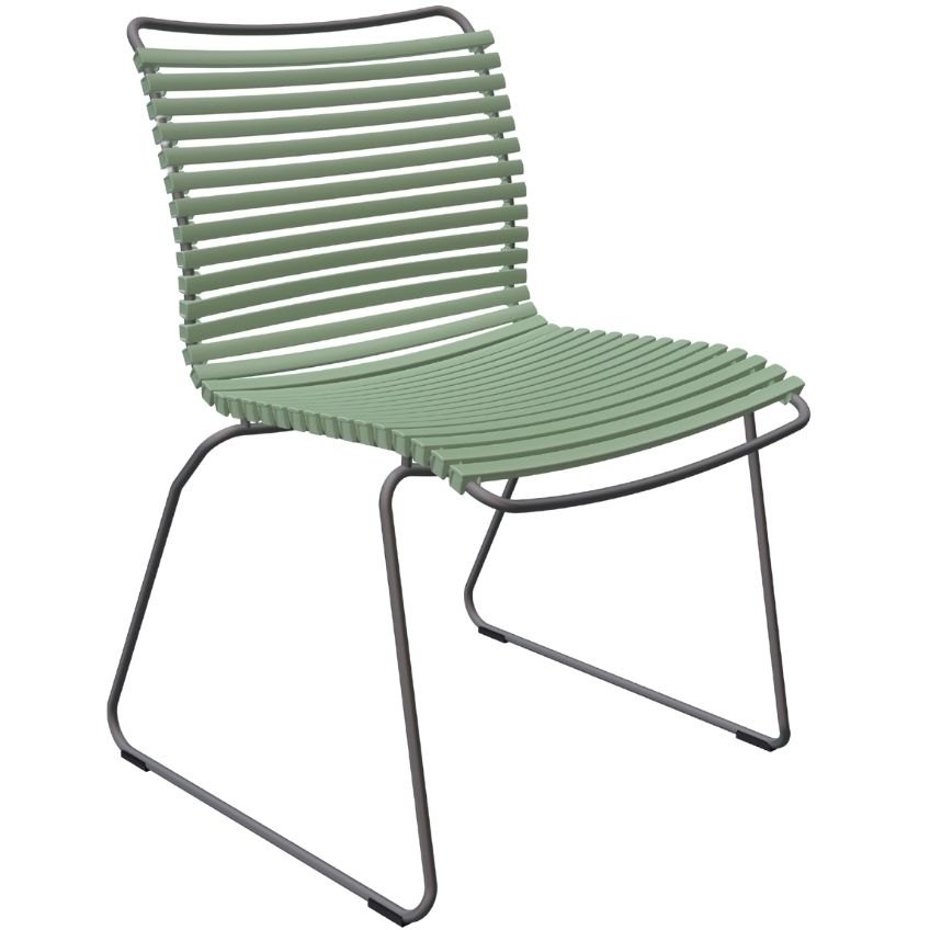 Světle zelená plastová zahradní židle