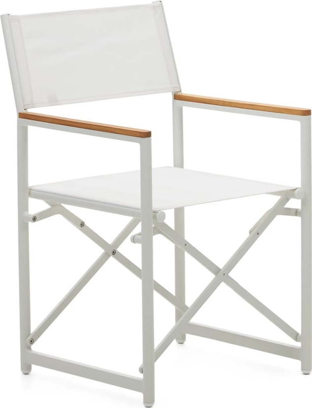 Bílá kovová zahradní židle Llado