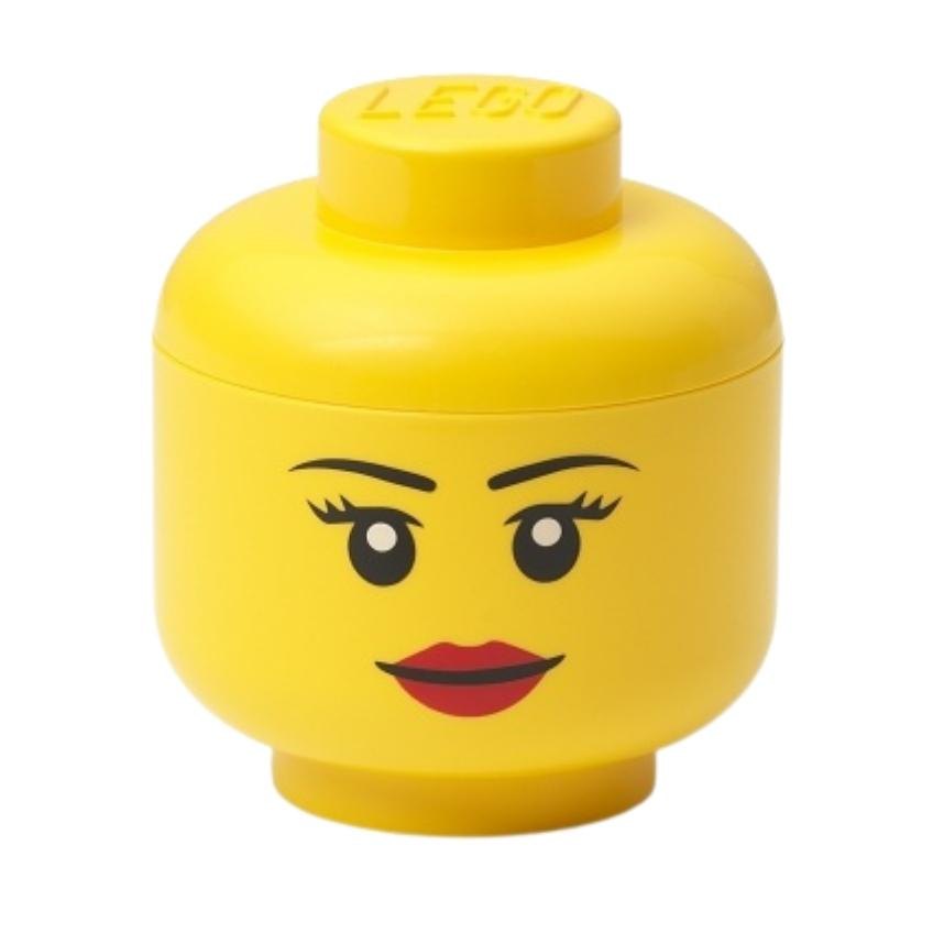 Žlutý úložný box ve tvaru hlavy LEGO®