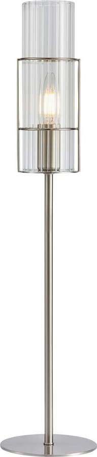 Stolní lampa ve stříbrné barvě (výška 65