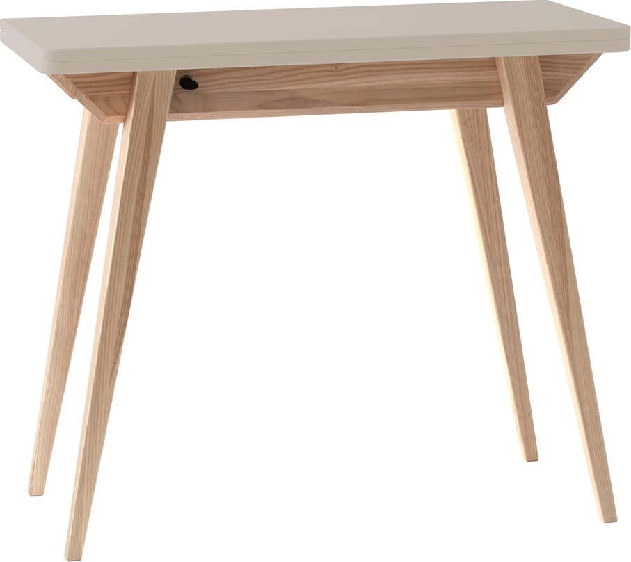 Béžový přírodní konzolový stolek 45x90 cm