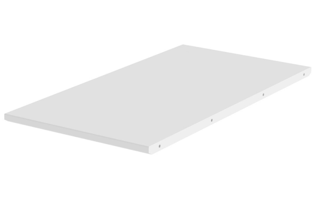 Matně bílá lakovaná prodlužovací deska ke stolu Tenzo