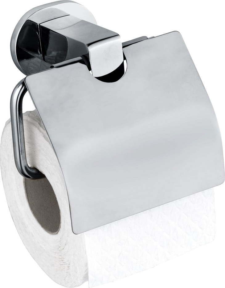 Samodržící kovový držák na toaletní papír