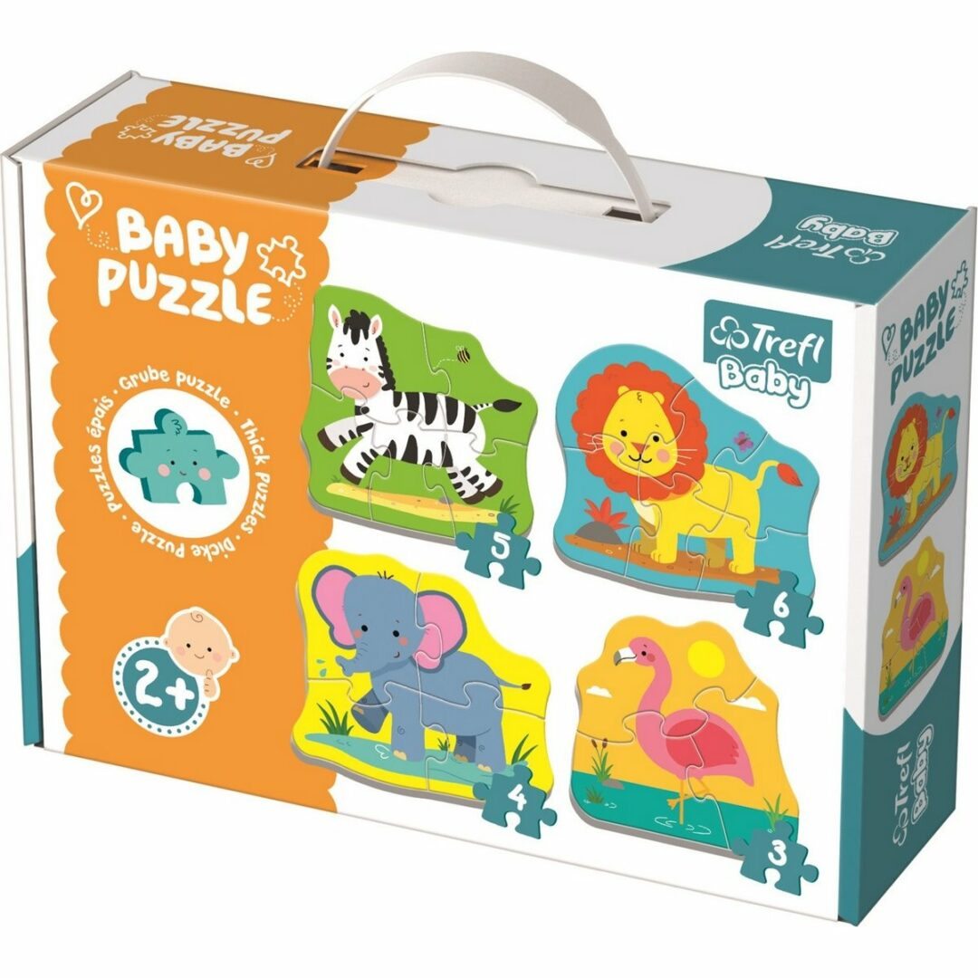 Trefl Baby puzzle Zvířata na safari 4v1