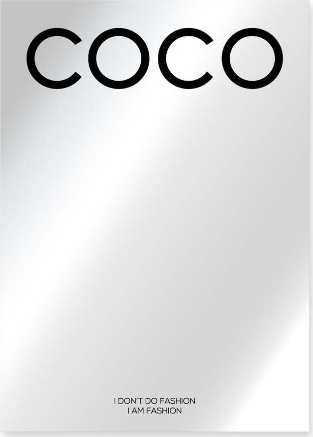 Nastěnné zrcadlo 50x70 cm Coco Chanel