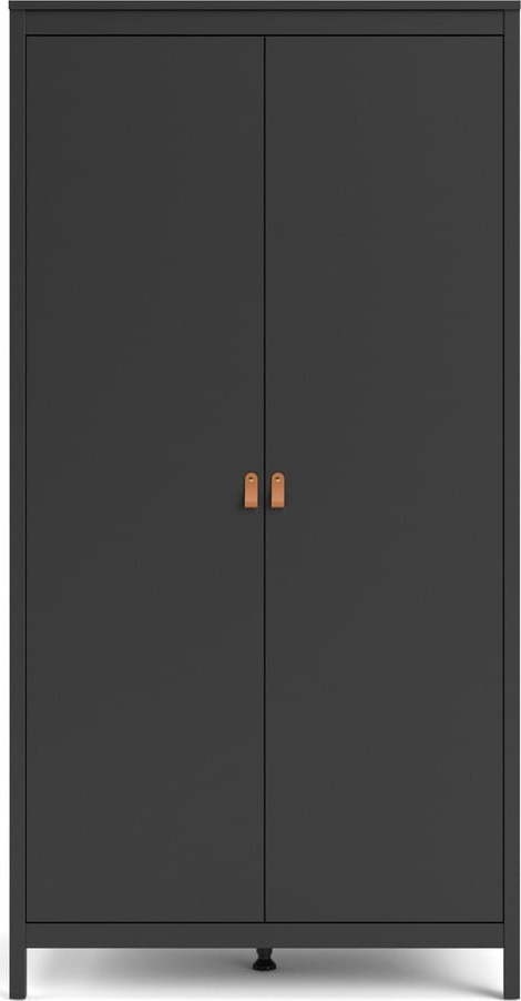 Černá šatní skříň 102x199 cm