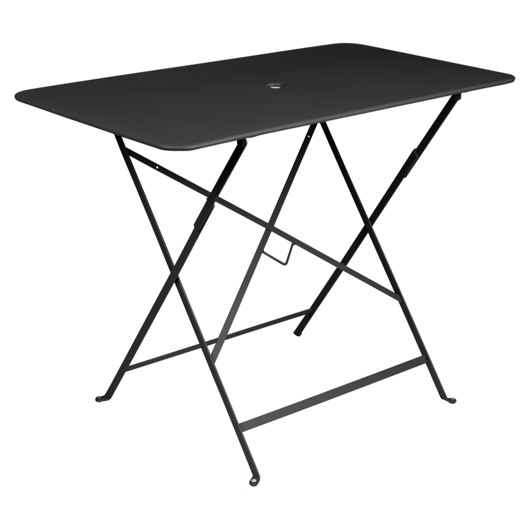 Černý kovový skládací stůl Fermob Bistro