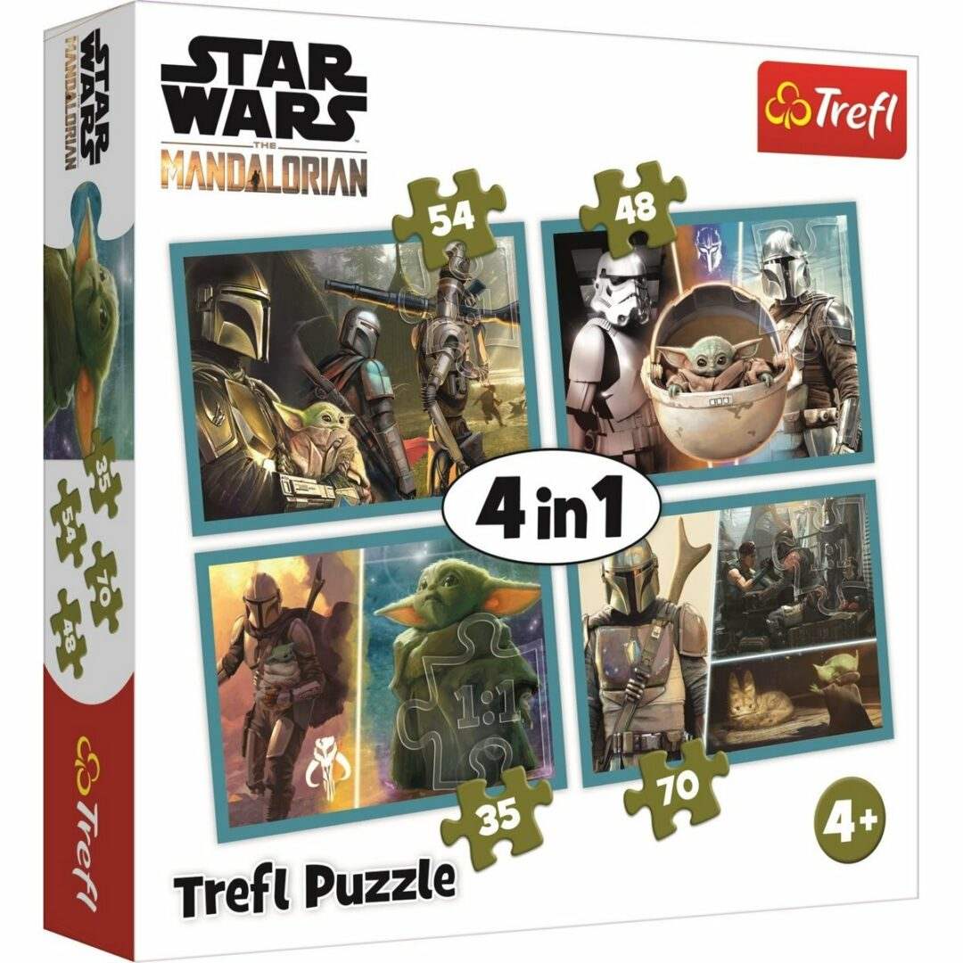 Trefl Puzzle Mandalorian a jeho svět 4v1