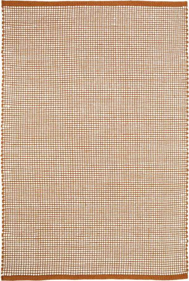 Oranžový koberec s podílem vlny 170x110