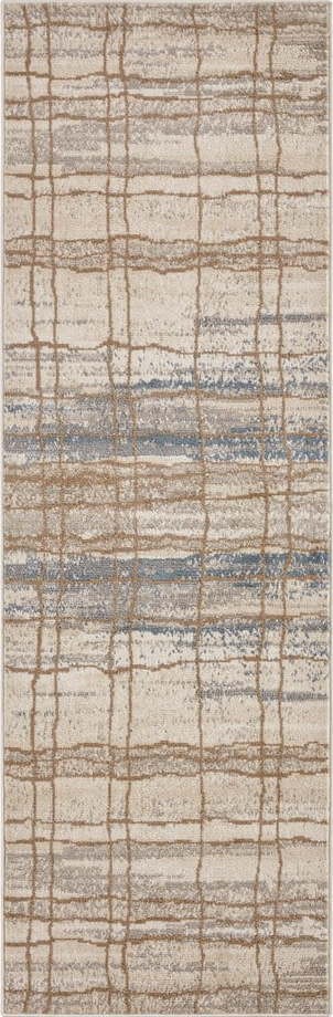 Béžový koberec běhoun 200x80 cm Terrain