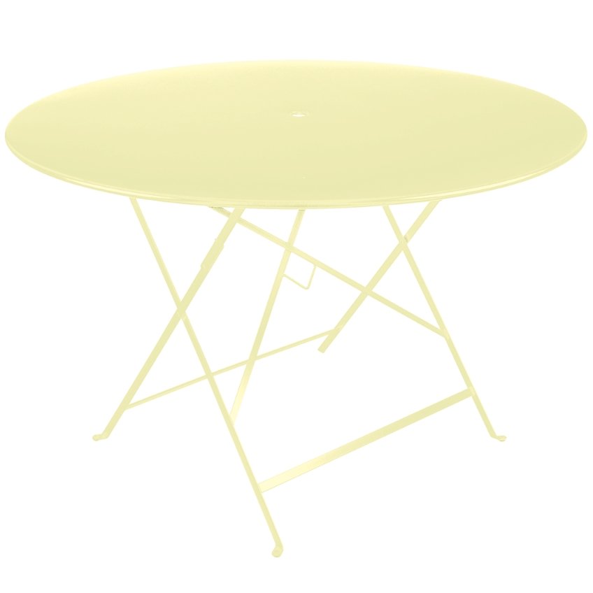 Citronově žlutý kovový skládací stůl Fermob