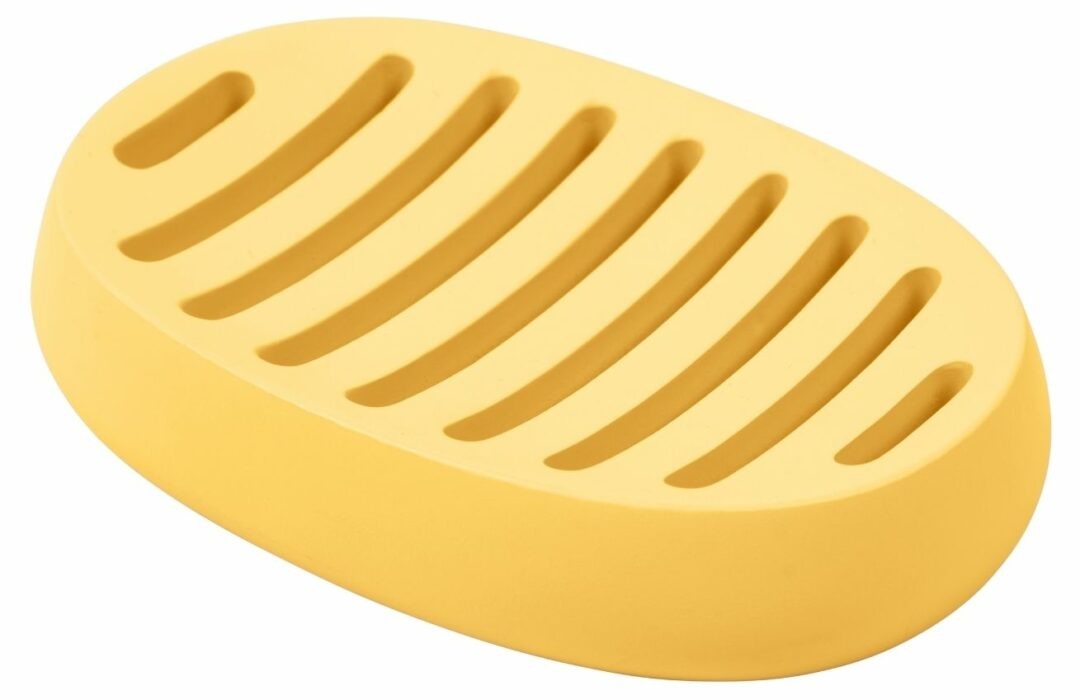 Žlutá plastová miska na mýdlo