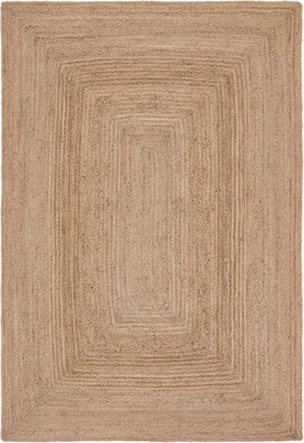 Jutový koberec v přírodní barvě 160x230 cm