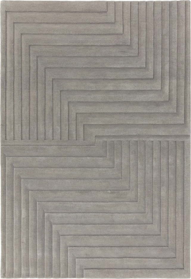 Šedý vlněný koberec 160x230 cm Form