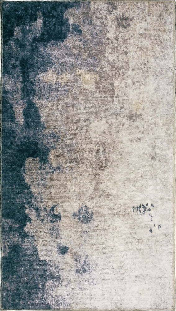 Modro-krémový pratelný koberec 230x160 cm