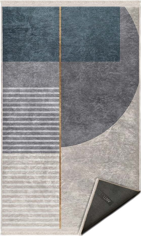 Modro-šedý koberec 120x180 cm –
