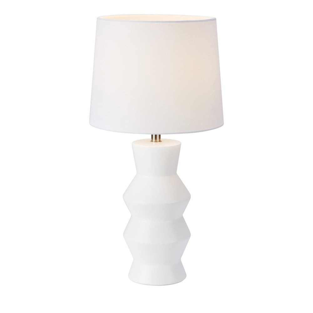 Bílá stolní lampa Sienna