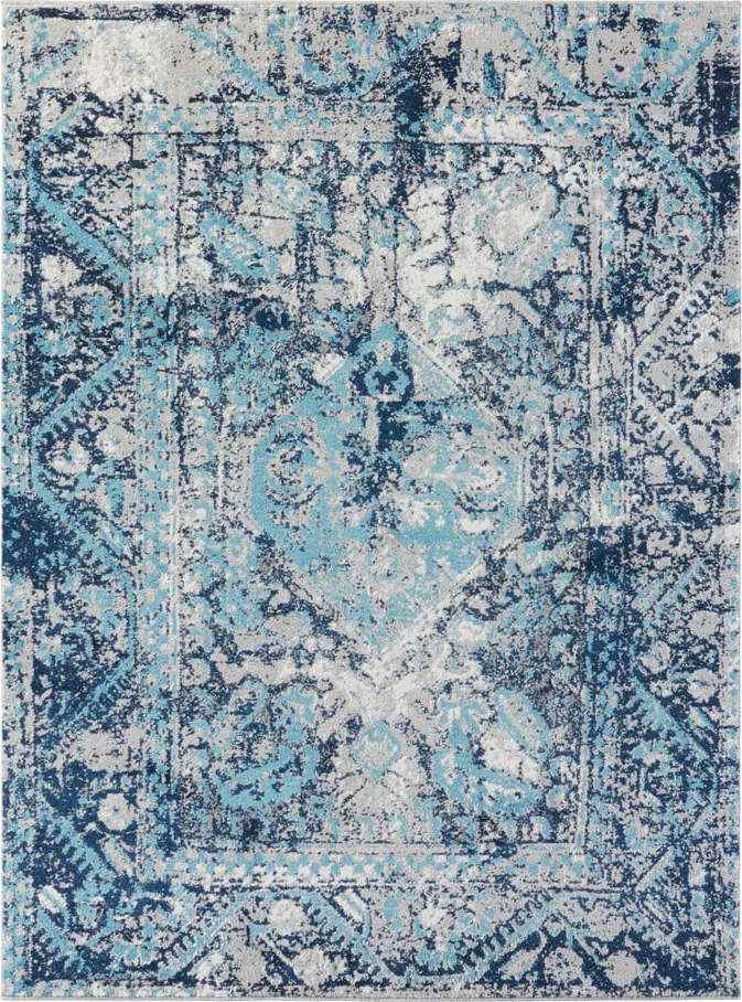 Modrý koberec Nouristan Chelozai