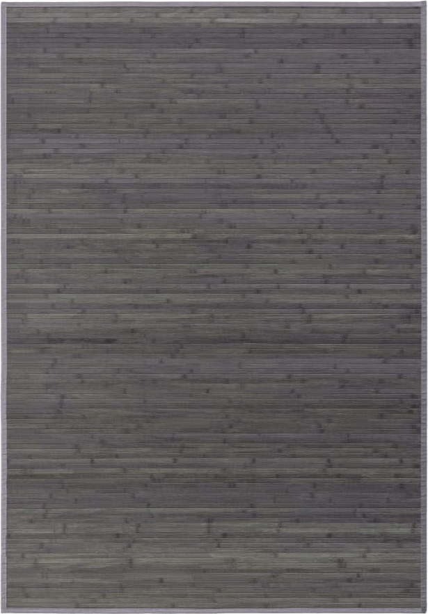 Šedý bambusový koberec 140x200 cm