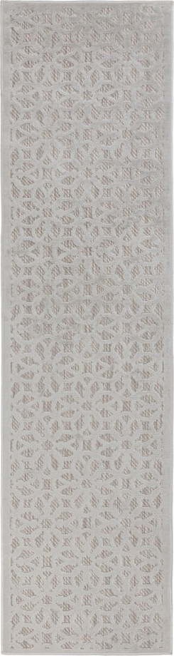 Šedý venkovní koberec běhoun 230x66 cm