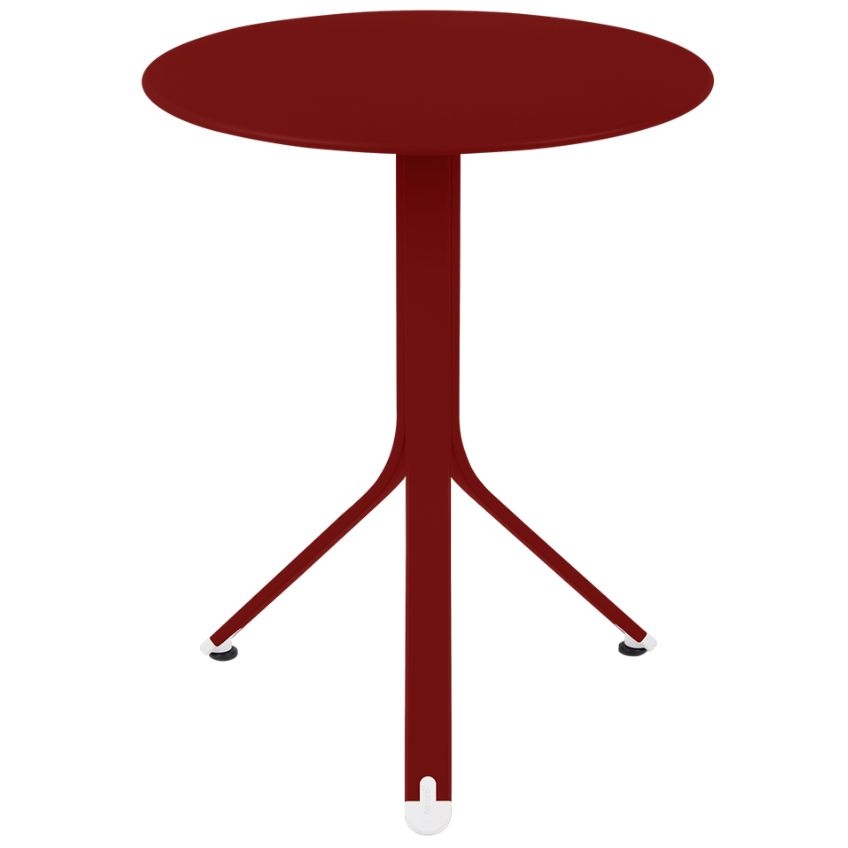 Červený kovový stůl Fermob Rest'O