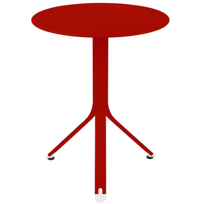 Makově červený kovový stůl Fermob Rest'O