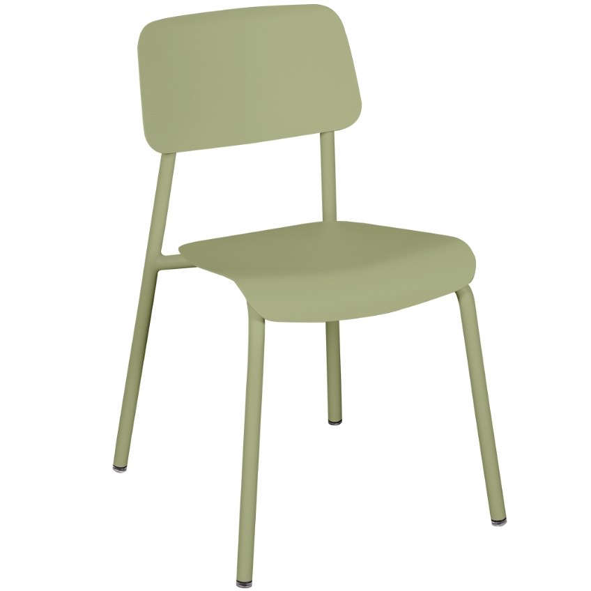 Světle zelená hliníková zahradní židle