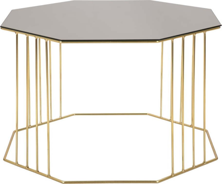 Konferenční stolek ve zlaté barvě ø 45
