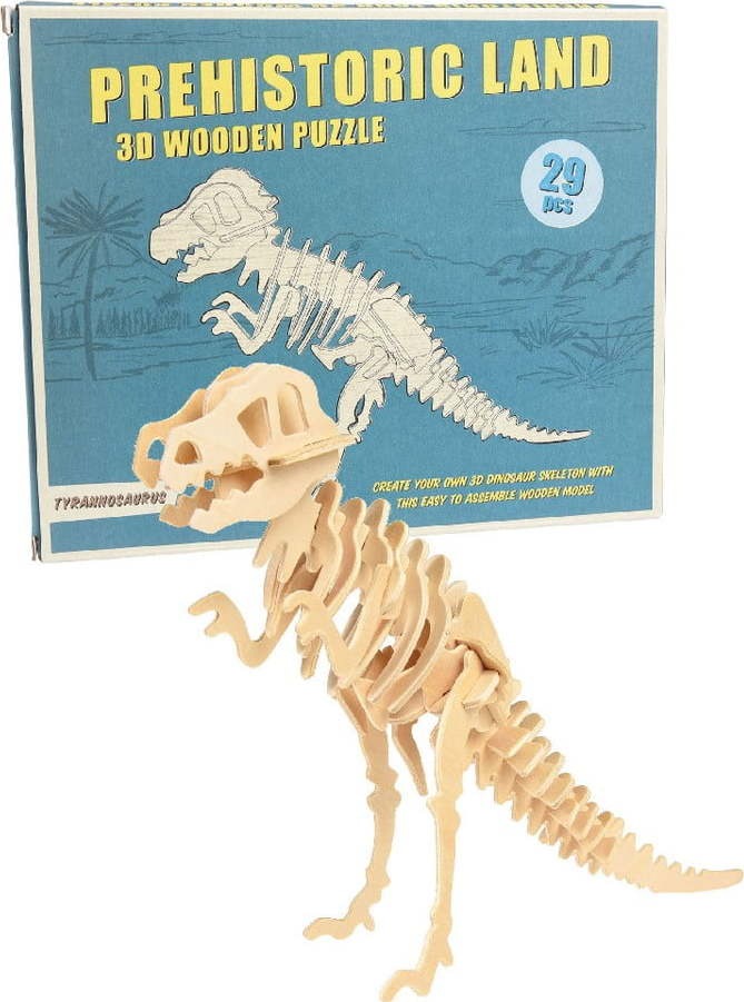 Dřevěné 3D puzzle dinosaurus Rex