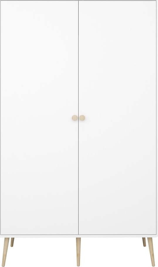 Bílá dětská šatní skříň 113x190 cm