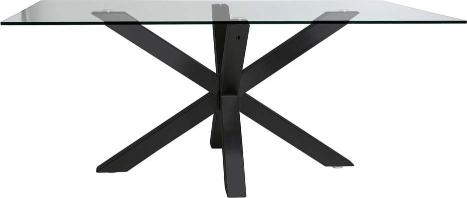 Jídelní stůl se skleněnou deskou 100x180