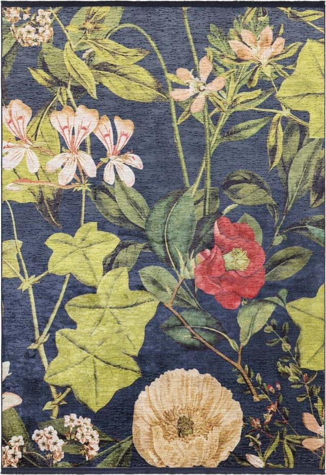 Tmavě modrý koberec 200x290 cm Passiflora