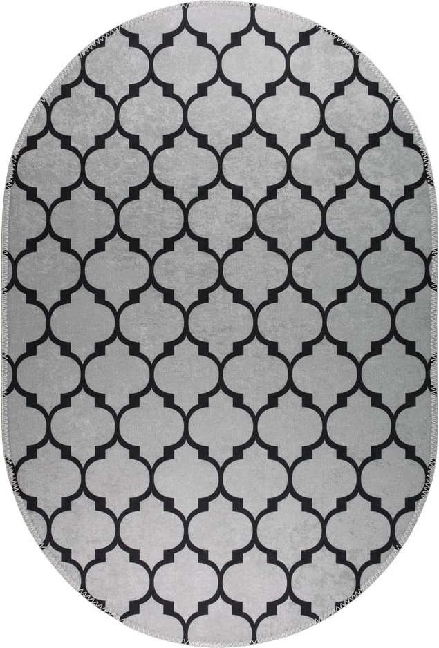 Tmavě šedý pratelný koberec 120x180