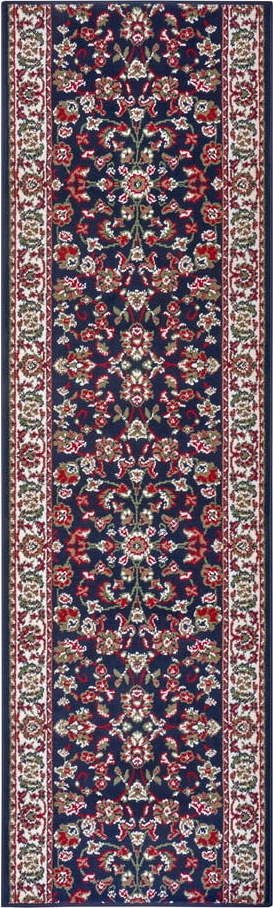 Modrý koberec běhoun 250x80 cm Vintage