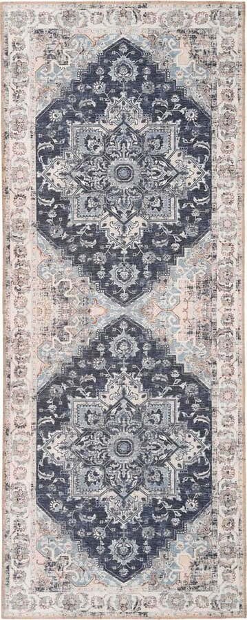 Modrý koberec běhoun 200x80 cm Havana