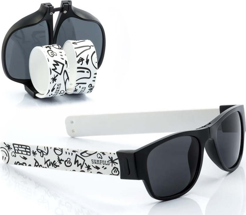 Černo-bílé sluneční srolovatelné brýle InnovaGoods