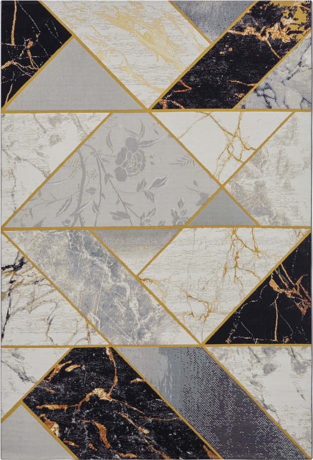 Žluto-šedý venkovní koberec 235x160 cm Flair