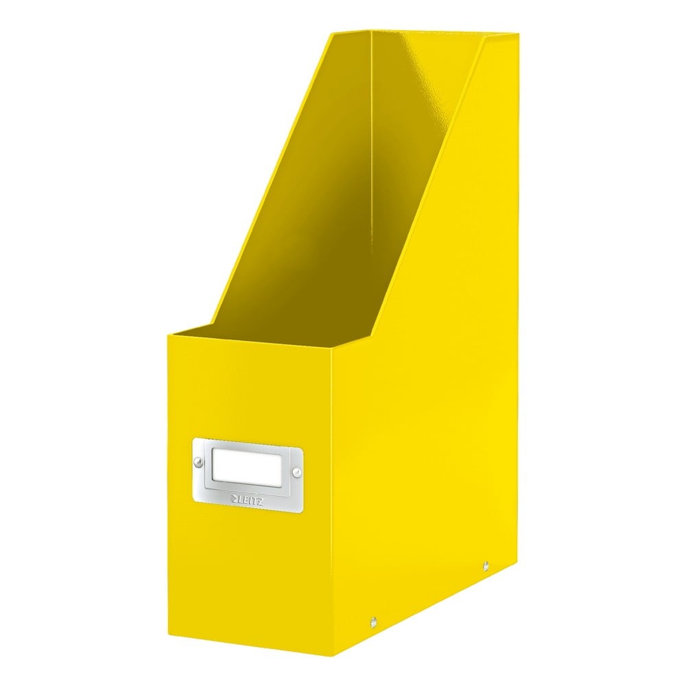 Žlutý kartonový organizér na dokumenty