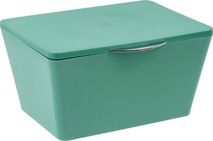 Zelený úložný box do koupelny