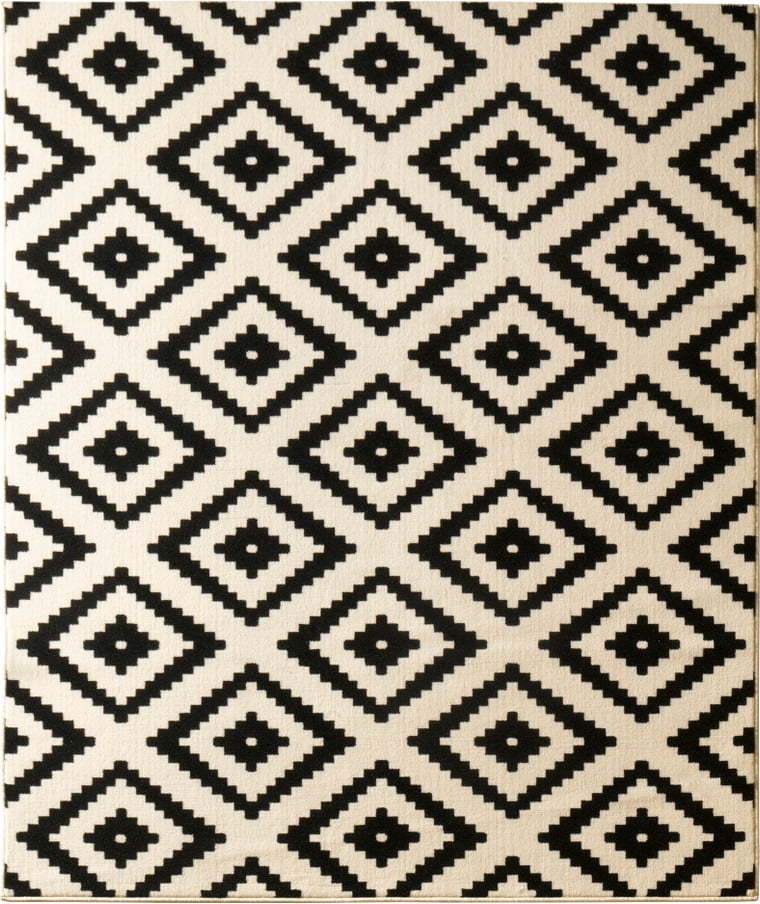 Krémovo-černý koberec Hanse Home Hamla