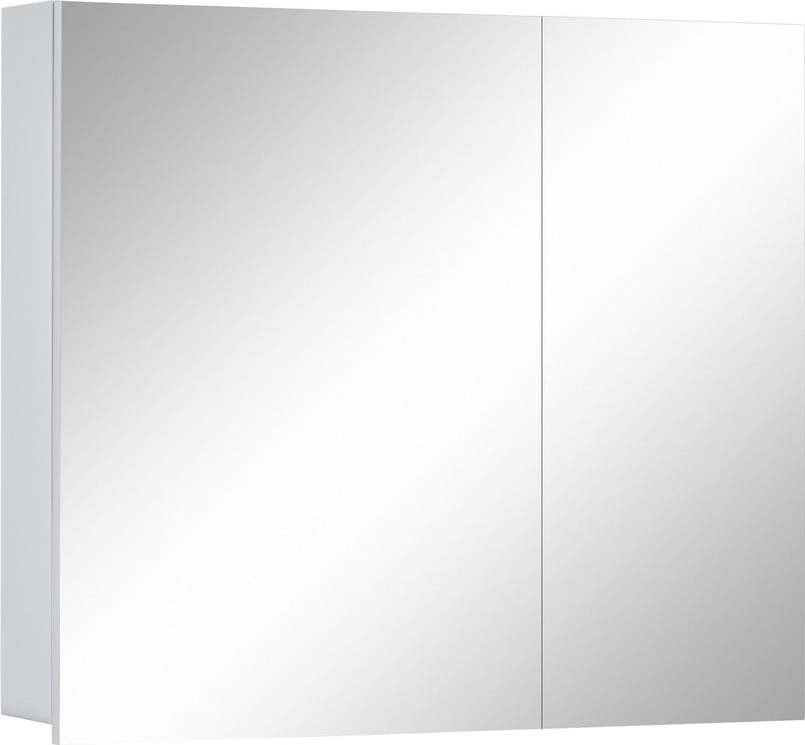 Bílá nástěnná koupelnová skříňka se zrcadlem Støraa