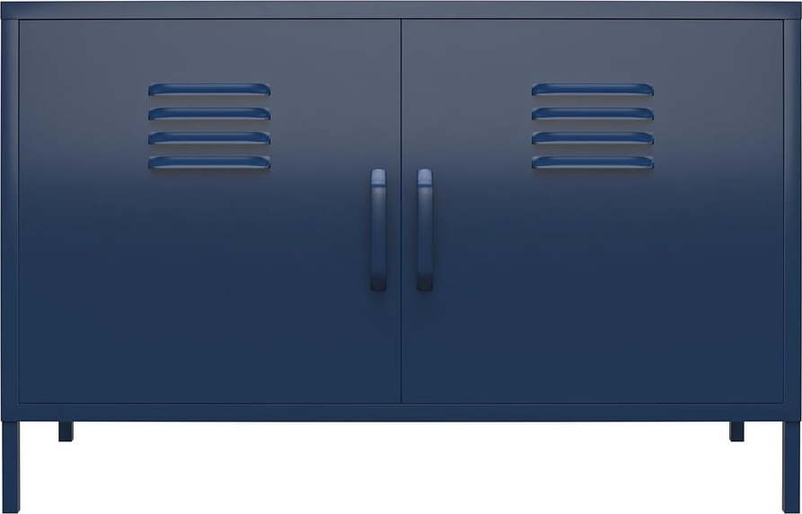 Modrá kovová skříňka 100x64 cm Bradford